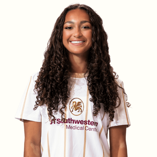 Seven Castain in her Dallas Trinity FC headshot